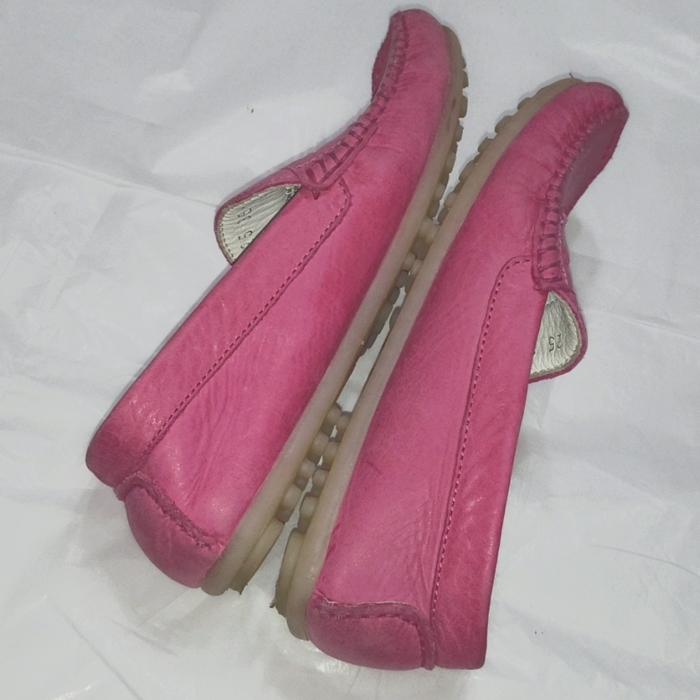 Primigi Fuchsia pink leather loafers Slip on Girls Youth size 2.5 EU size 34 New - Picture 6 of 13